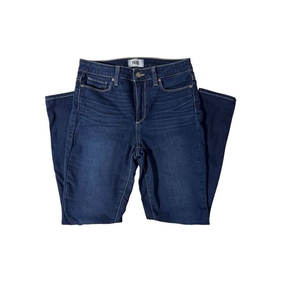 PAIGE Hoxton Ankle Dark Blue Jeans Size 28 - Picture 2 of 6